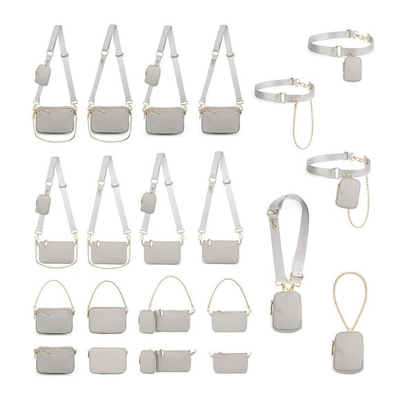 Small-Crossbody-Bags-for-Women 3 in 1 Multipurpose Shoulder Purse - Picture 7 of 9